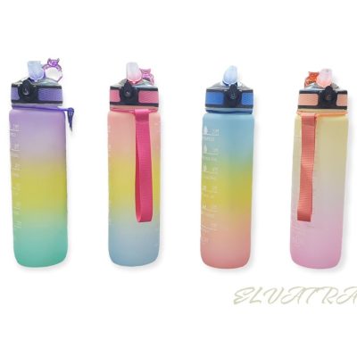 عکس 4 عدد قمقمه رنگی رنگین کمانی چند رنگ