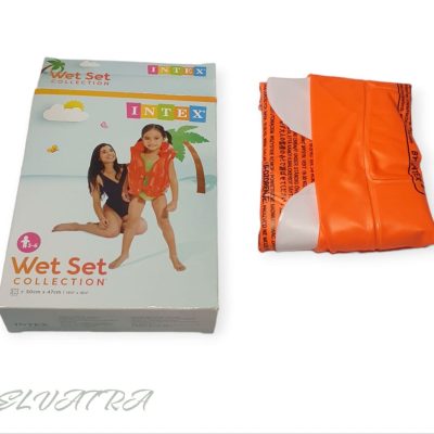 تصویر جلیقه شنا نارنجی Intex سن 3 تا 6 سال