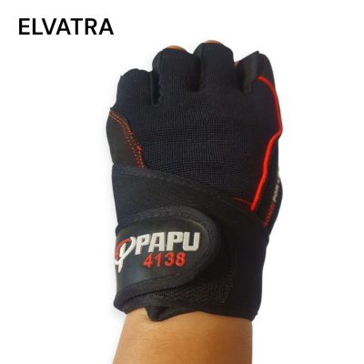 دستکش بدنسازی پاپو چرم بانوان کد 74