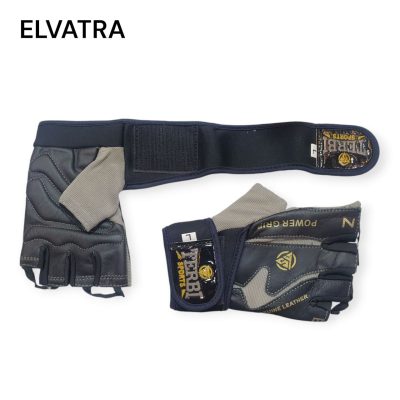 دستکش بدنسازی مردانه چرم کد 45