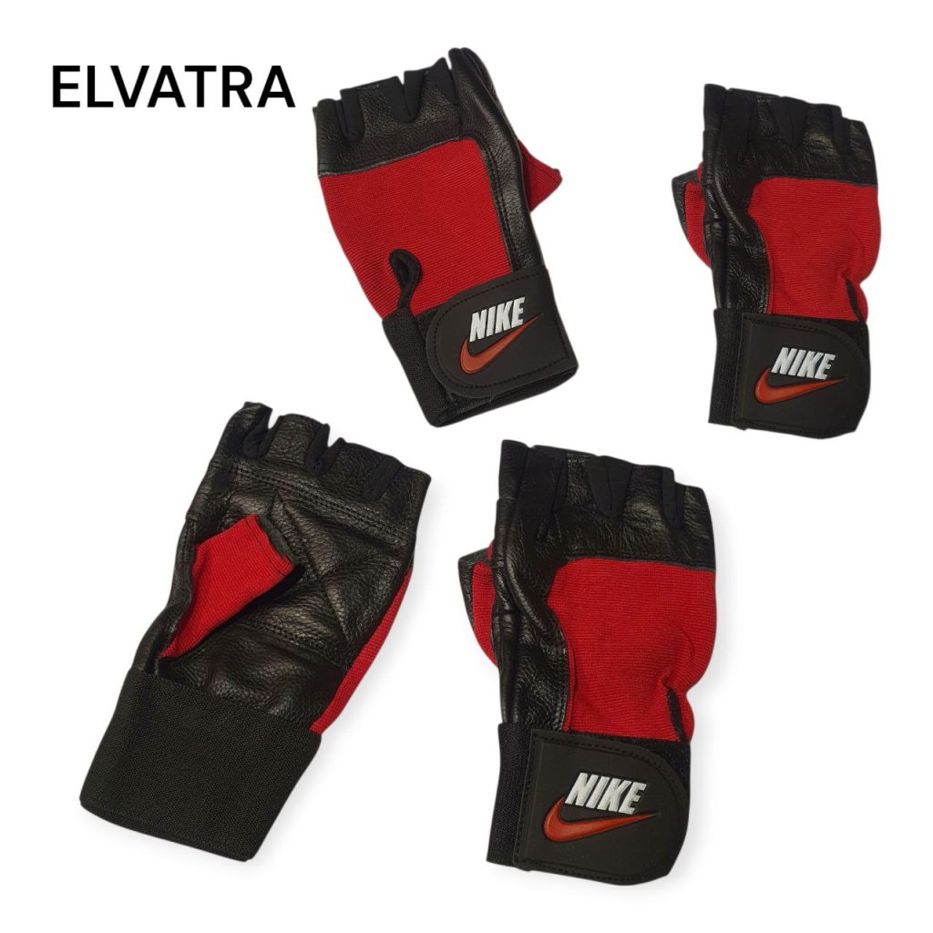 تصویر دستکش بدنسازی چرم مردانه کد 55