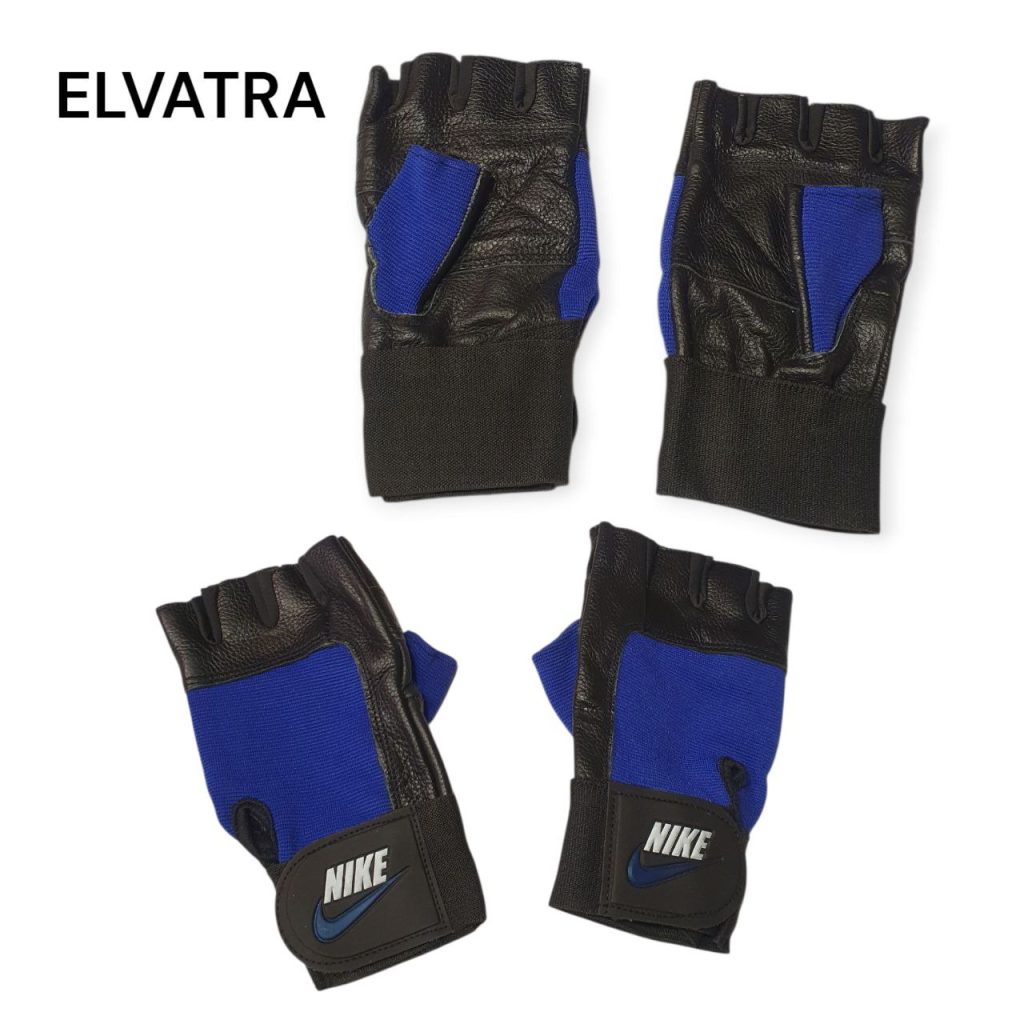 تصویر دستکش بدنسازی چرم مردانه کد 55