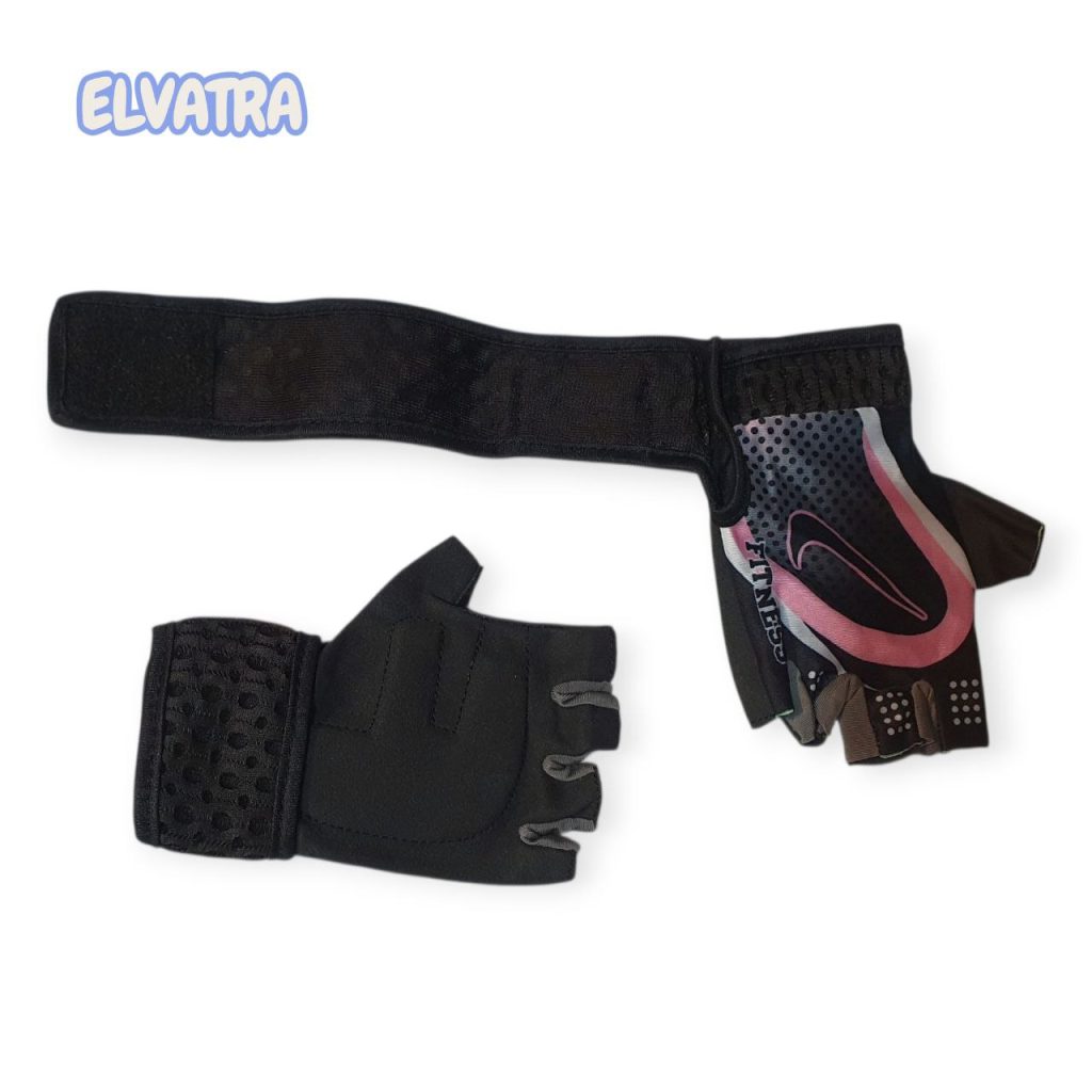 دستکش بدنسازی زنانه مچ دار کد 85