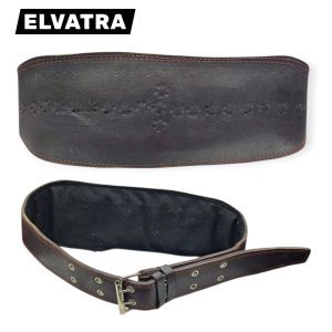 تصویر کمربند چرم بدنسازی مدل سگک دوبل درجه یک