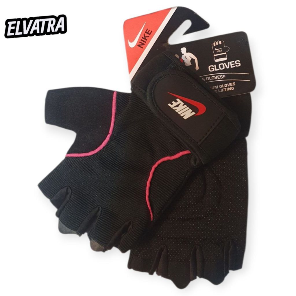 تصویر دستکش بدنسازی مدل نایک زنانه مچ دار کد 87
