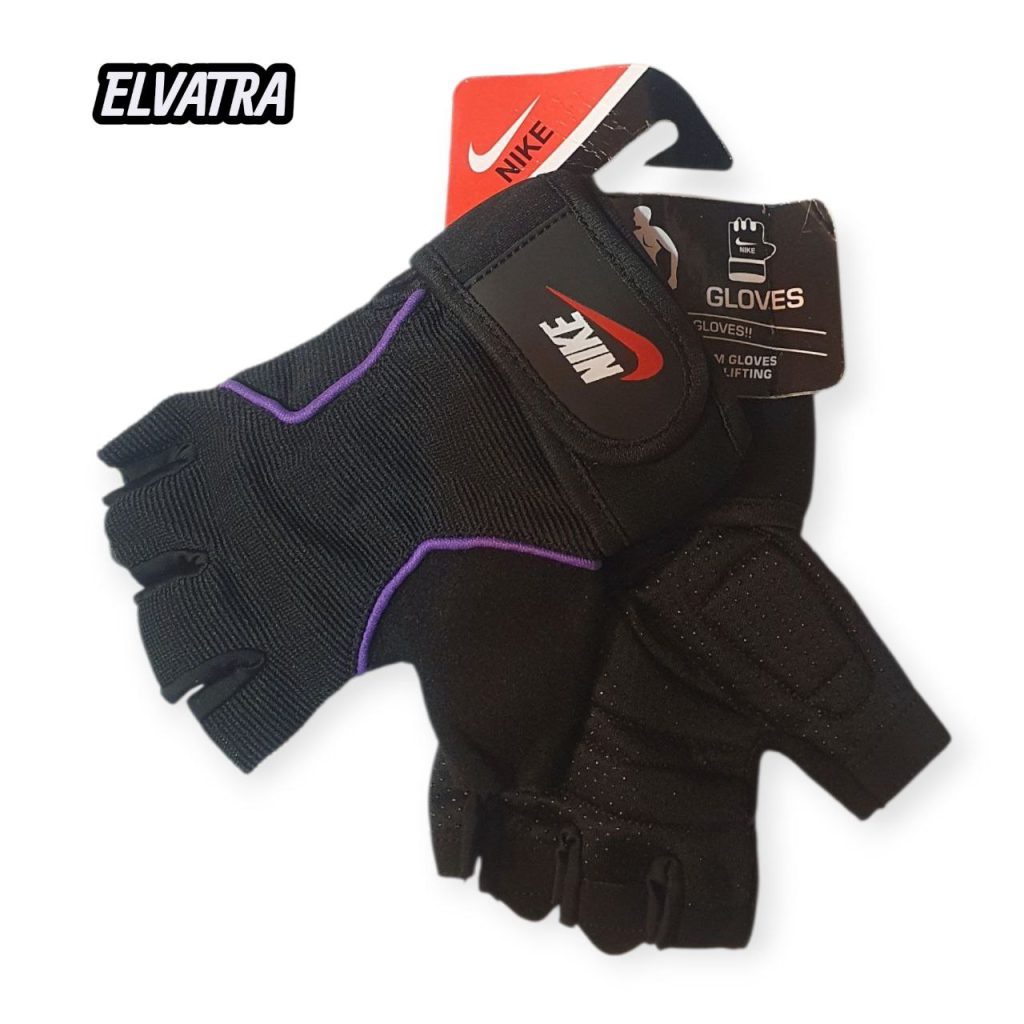 تصویر دستکش بدنسازی مدل نایک زنانه مچ دار کد 87