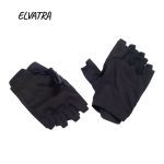 تصویر دستکش بدنسازی مشکی زنانه بدون مچ کد 91