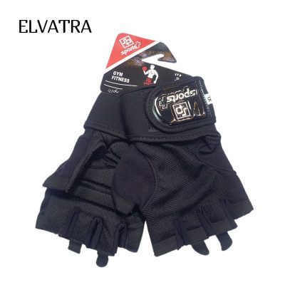 تصویر دستکش مردانه مشکی بدنسازی مدل sp کد 57