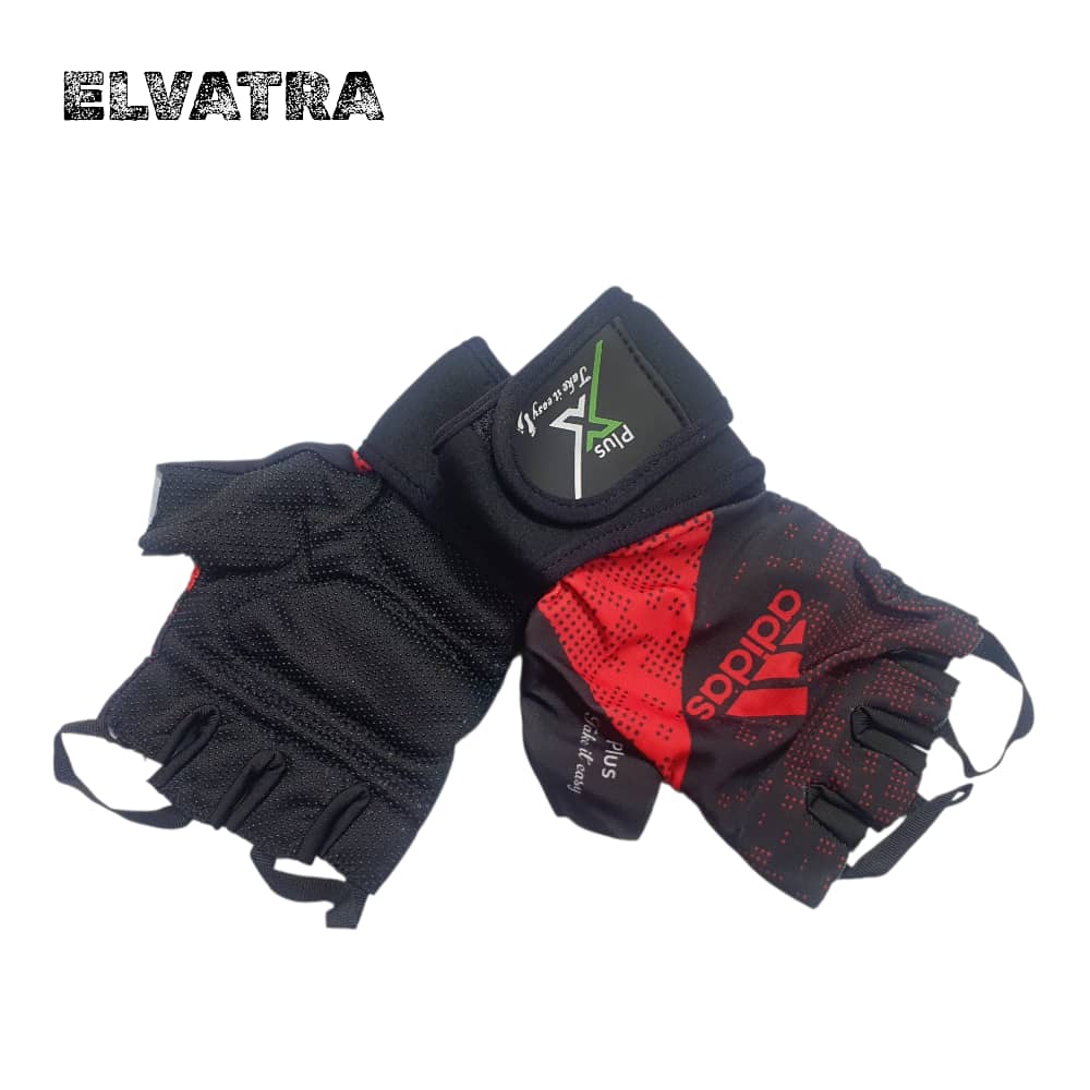 تصویر دستکش مچ دار بدنسازی قواره بزرگ مردانه خارجی کد 60